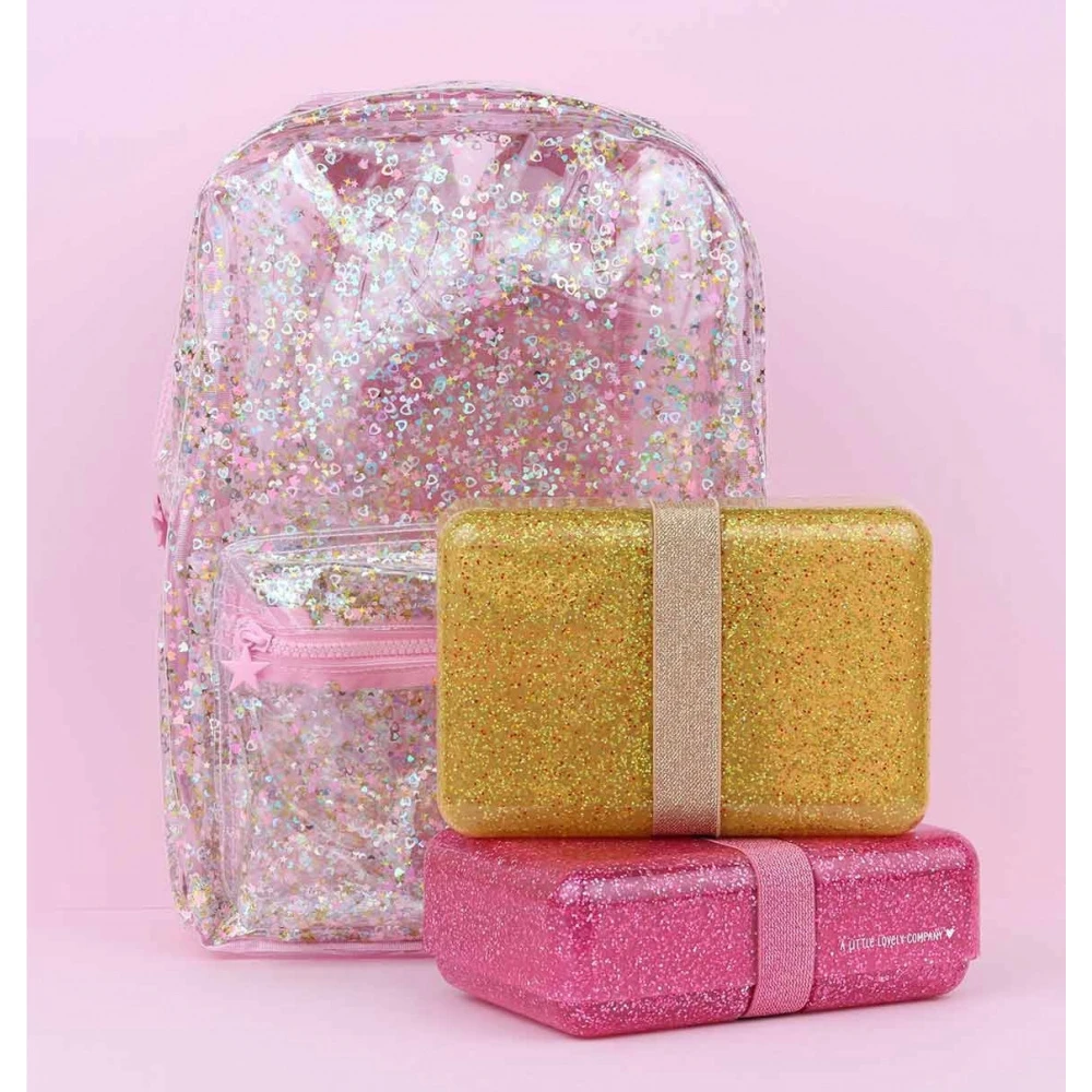 A Little Lovely Company Lunch Box Paillettes Dorées – Image 3