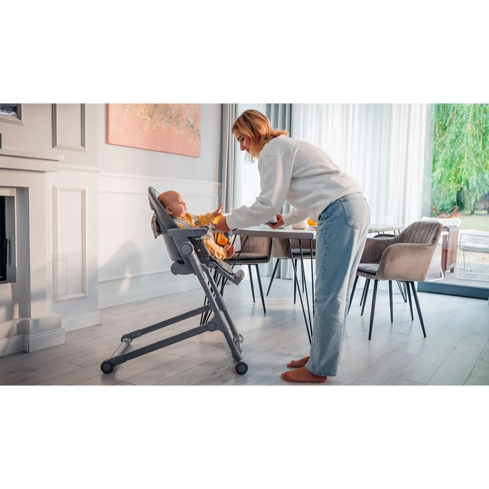 Lionelo Chaise Haute Bébé Cora Plus Green Olive – Image 9