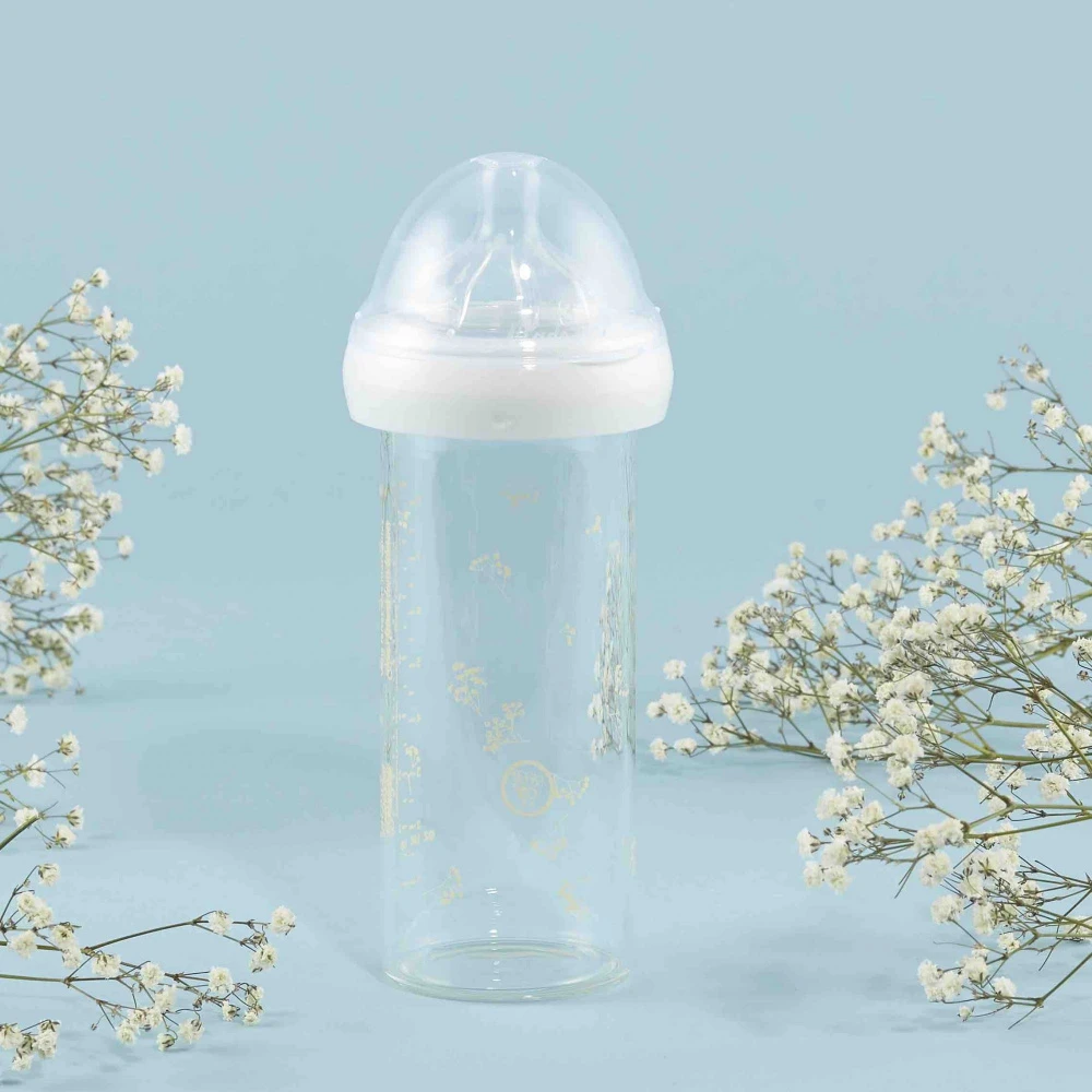Biberon En Verre 240 Ml 0-6 Mois Gypsophilia – Image 2
