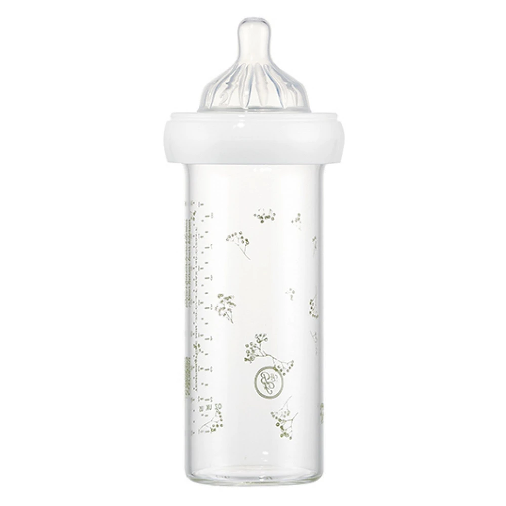 Biberon En Verre 240 Ml 0-6 Mois Gypsophilia Vert – Image 3