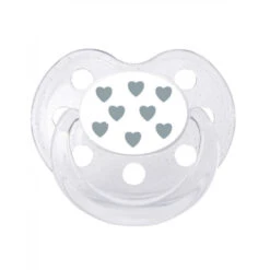 Sucette 0-6 Mois Coeurs Bleus