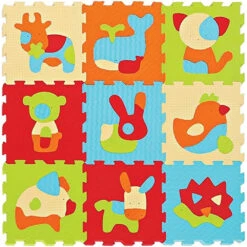 Dalles En Mousse Multicolore Animaux