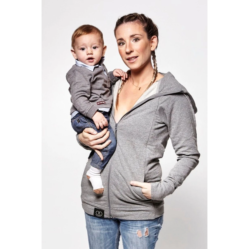 Le Sweat Du Parent Taille Xs Gris Chiné – Image 5