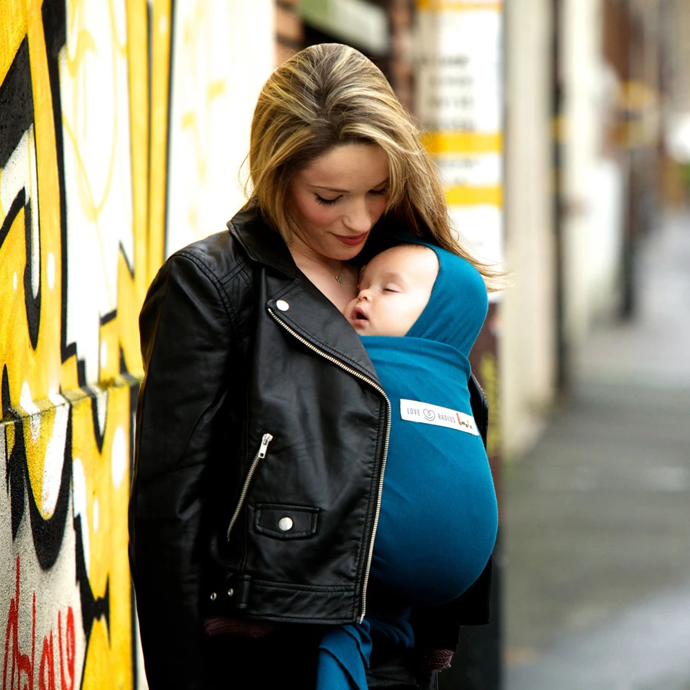 Echarpe De Portage Basic Bio Bleu Rétro – Image 6