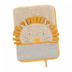 Moulin Roty Protège Carnet De Santé Tête Lion Sous Mon Baobab