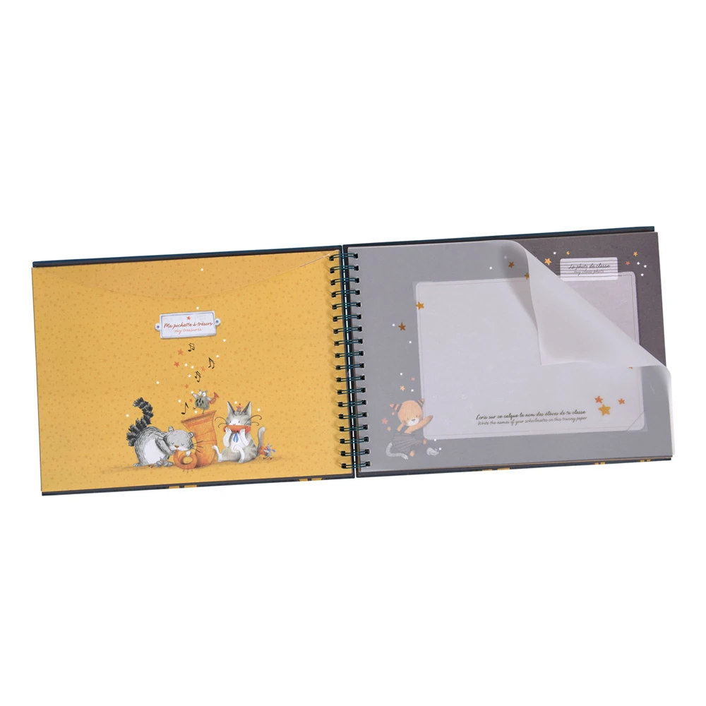 Moulin Roty Album Souvenirs D'école Français/anglais 36 Pages Les Moustaches – Image 3