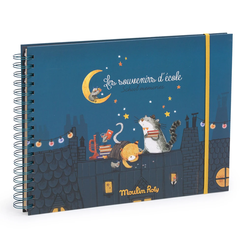 Moulin Roty Album Souvenirs D'école Français/anglais 36 Pages Les Moustaches – Image 5