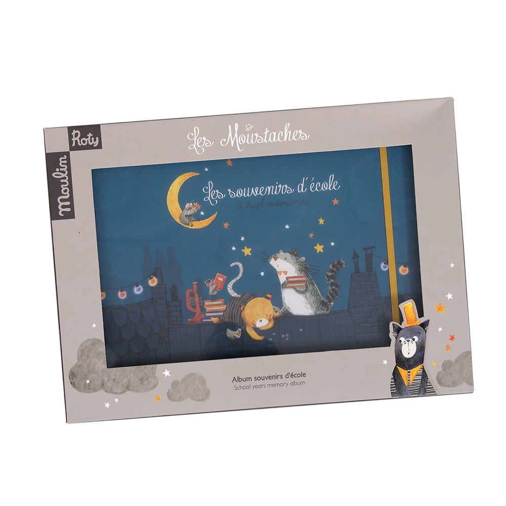Moulin Roty Album Souvenirs D'école Français/anglais 36 Pages Les Moustaches – Image 6