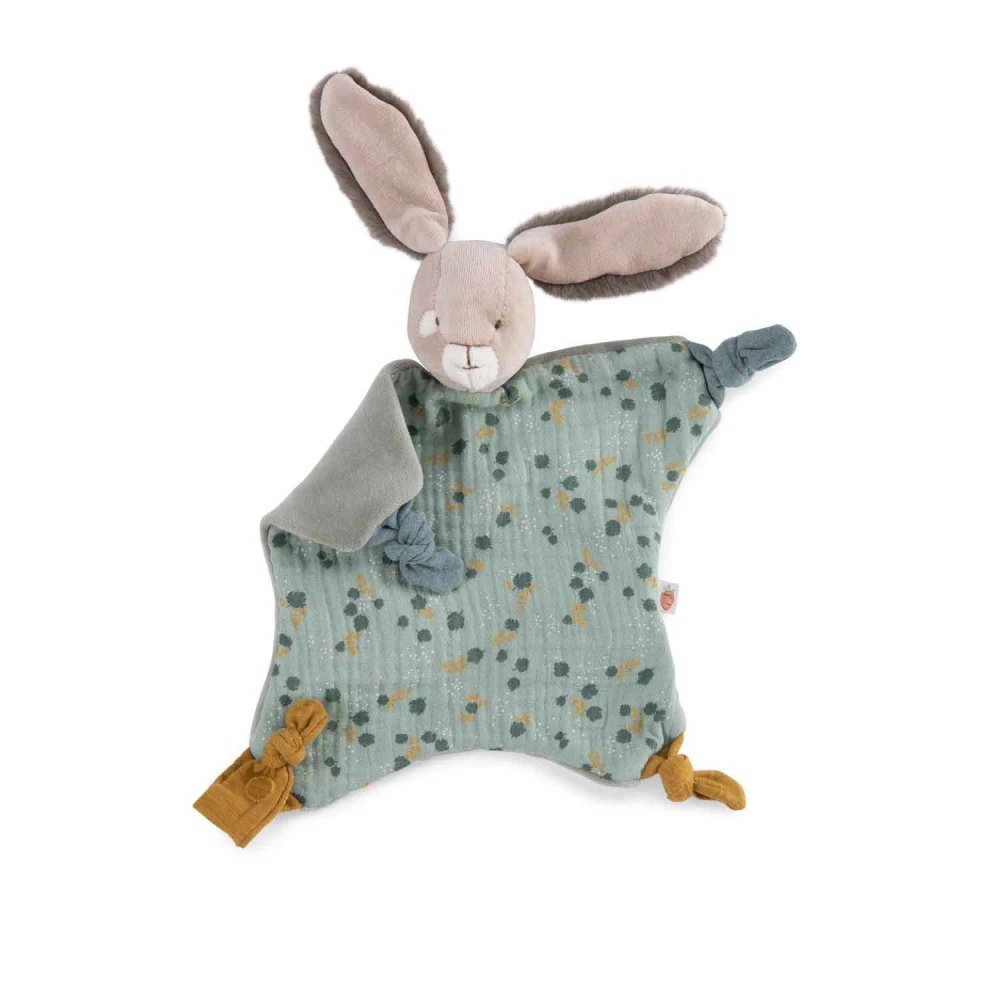 Moulin Roty Doudou Lapin Trois Petits Lapins - Sauge