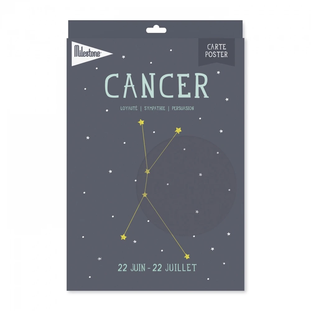 MILESTONE Affiche Poster Astrologique Cancer