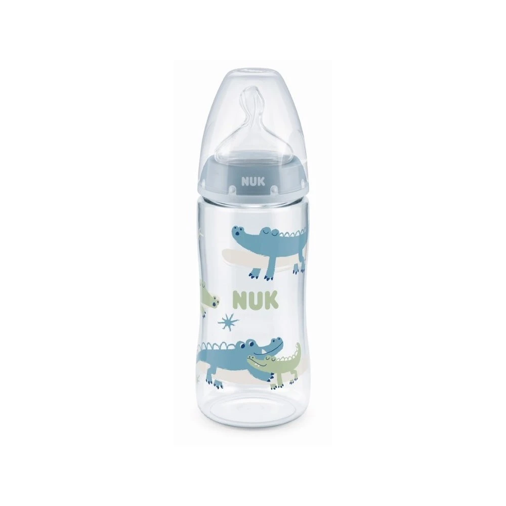 NUK Biberon Fc+ Tc 360ml Silicone 6-18m Xl Garçon
