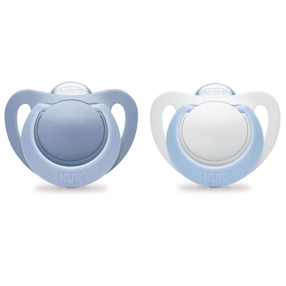 NUK Lot De 2 Sucettes Silicone Genius Taille 2 Garçon