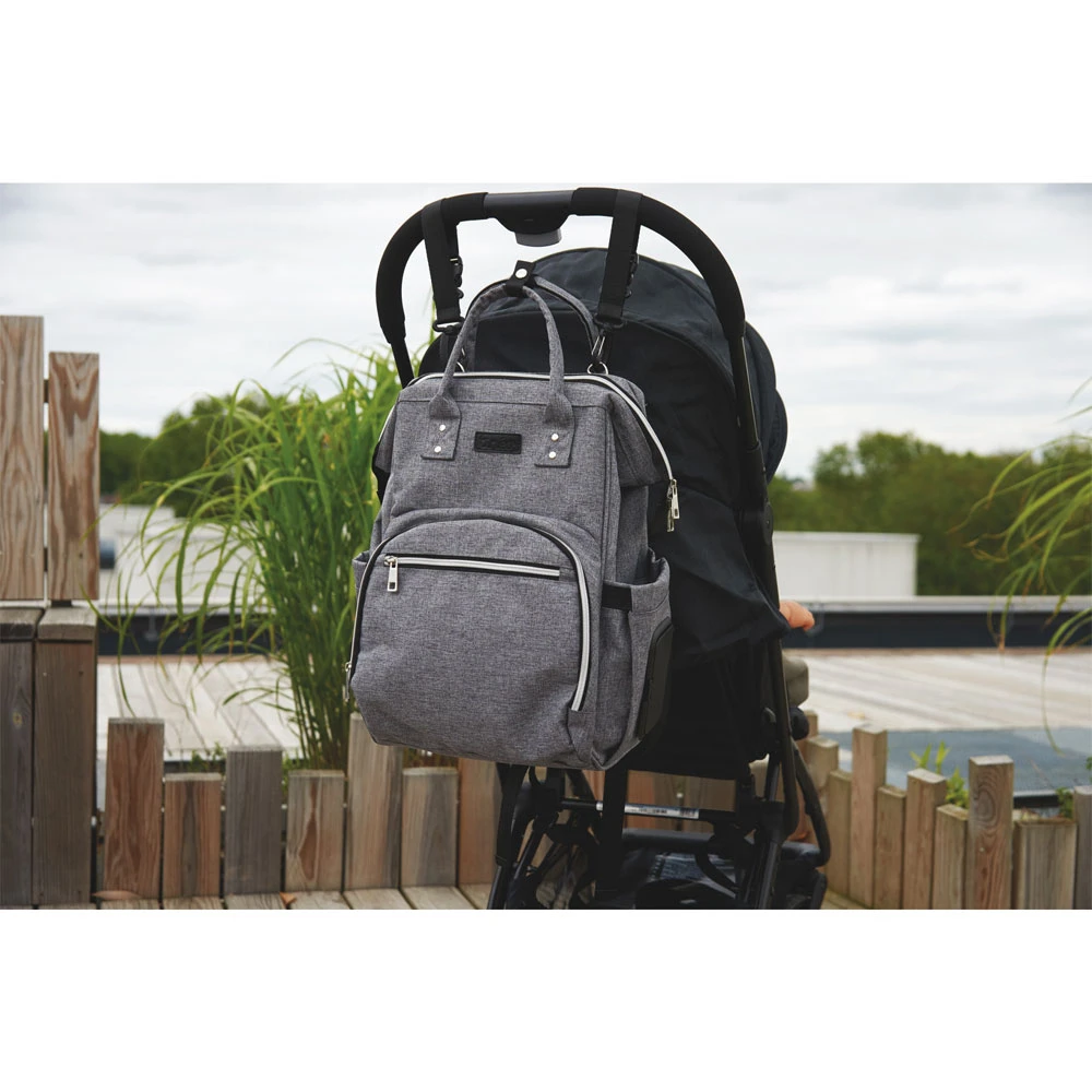 Sac à Dos à Langer Gris – Image 4