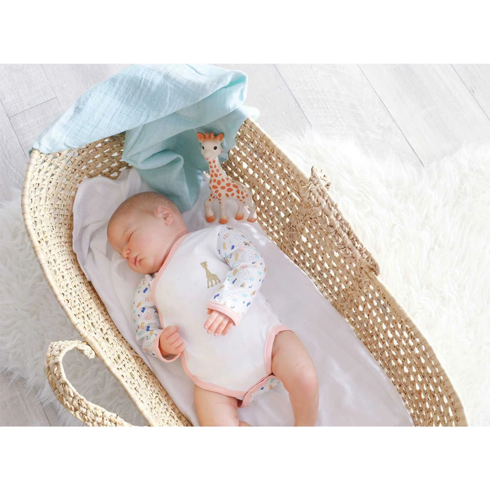 Body Croisé 3 Mois Sophie La Girafe - Multicolore Rose – Image 2