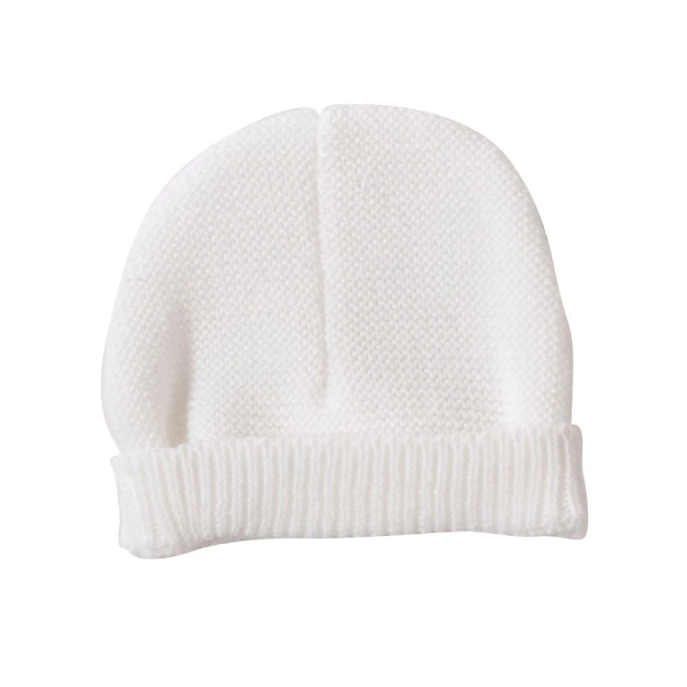 Kit Naissance Bébé Brassière, Bonnet Et Chaussons - Blanc – Image 4