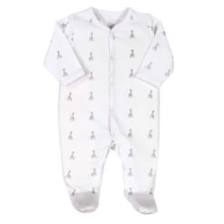 Pyjama Coton Sophie La Girafe 1 Mois Gris