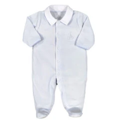 Pyjama Velours Sophie La Girafe 3 Mois Bleu