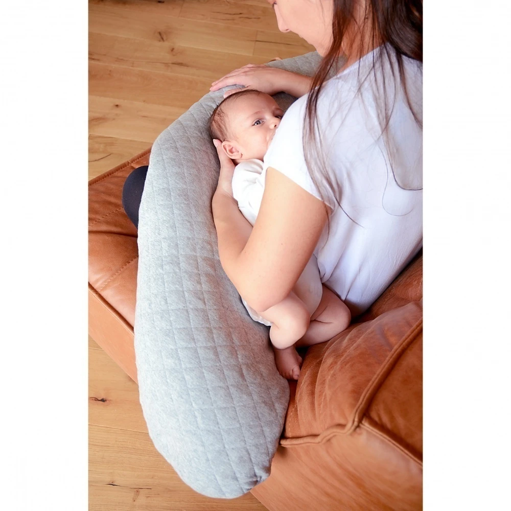 Beaba Coussin D'allaitement Big Flopsy Pearl Grey – Image 3
