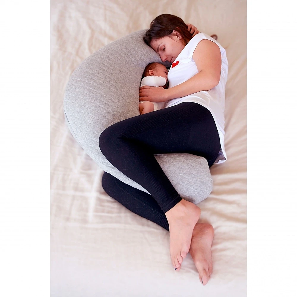 Beaba Coussin D'allaitement Big Flopsy Pearl Grey – Image 4