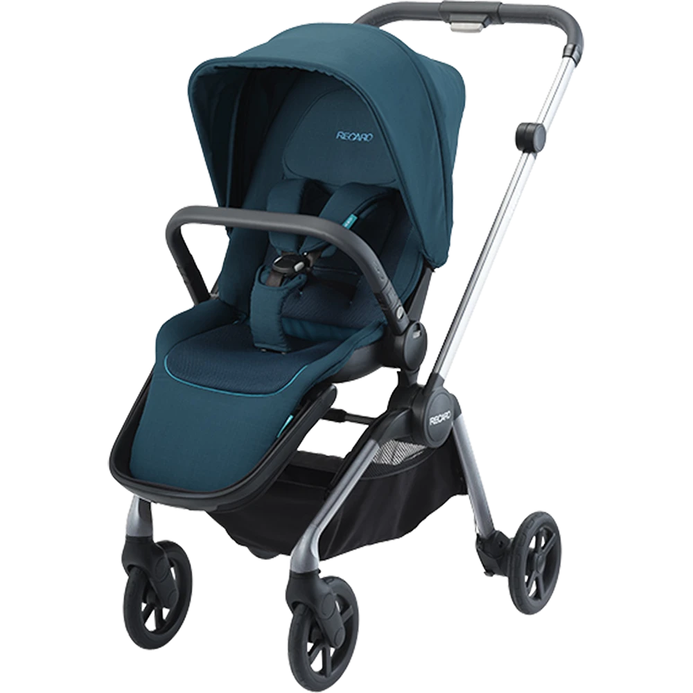 Recaro Poussette 4 Roues Sadena Aluminium Grey + Assise Select Teal Green