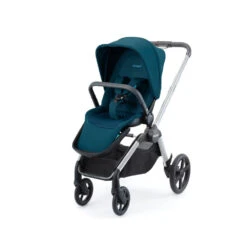 Recaro Poussette 4 Roues Celona Châssis Aluminium Grey Assise Select Teal Green