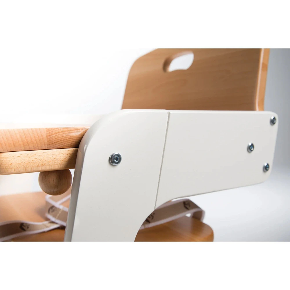 Roba Chaise Haute évolutive Chaise Haute évolutive "kid Up" Bois Massif Blanc Et Nature – Image 7