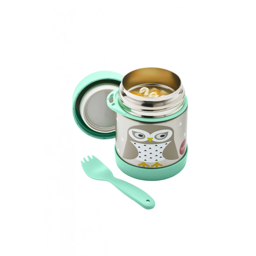 3 Sprouts Lunch Box Isotherme Enfant Chouette – Image 3