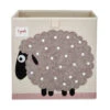 3 Sprouts Cube De Rangement Mouton 33 X 33 Cm
