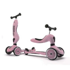 Porteur 2 En 1 évolutif En Trottinette Highwaykick 1 Rose