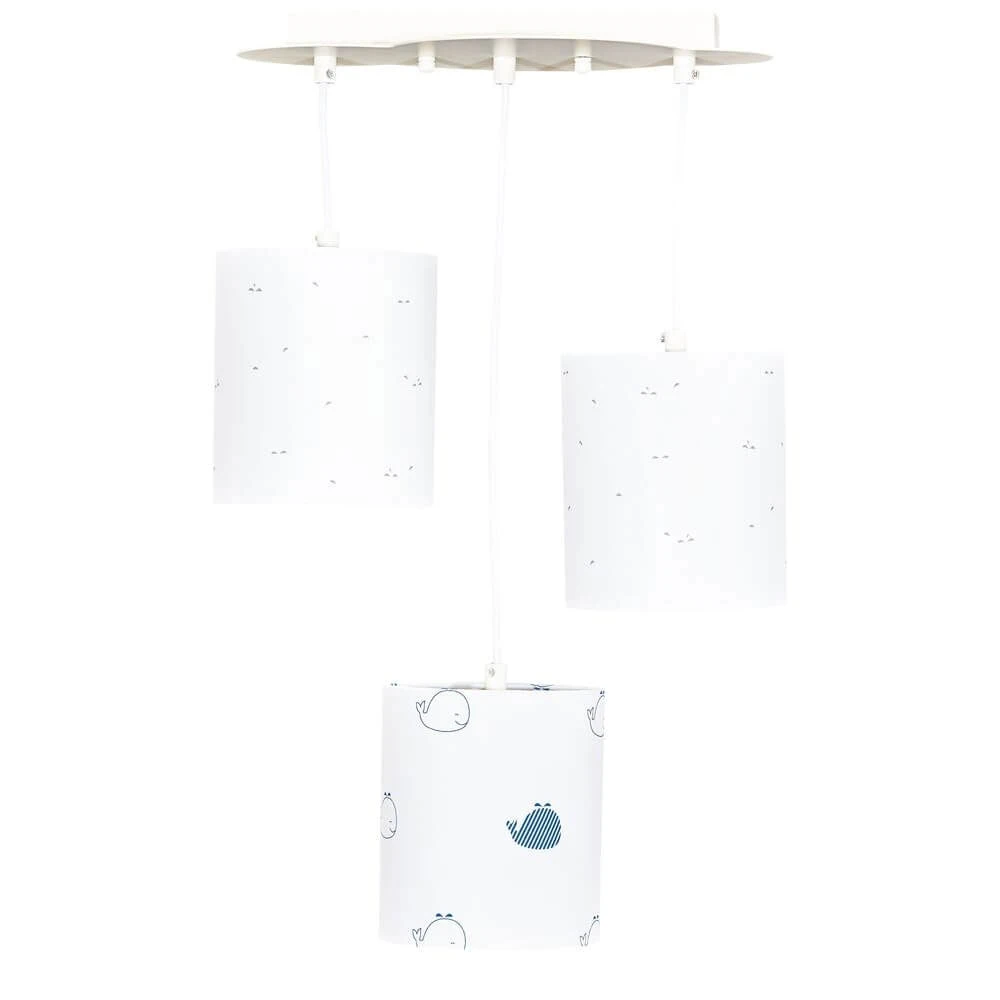Suspension Lumineuse Trio Blue Baleine