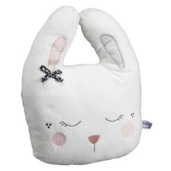 Coussin Déco Bébé Lapin Miss Fleur De Lune
