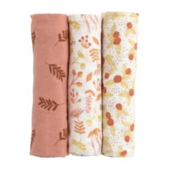 Lot De 3 Langes Coton Bio 70 X 70 Esmée