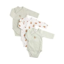 Lot De 3 Bodies 1 Mois Botanica