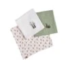 Lot De 3 Langes Coton Bio 70 X 70 Botanica