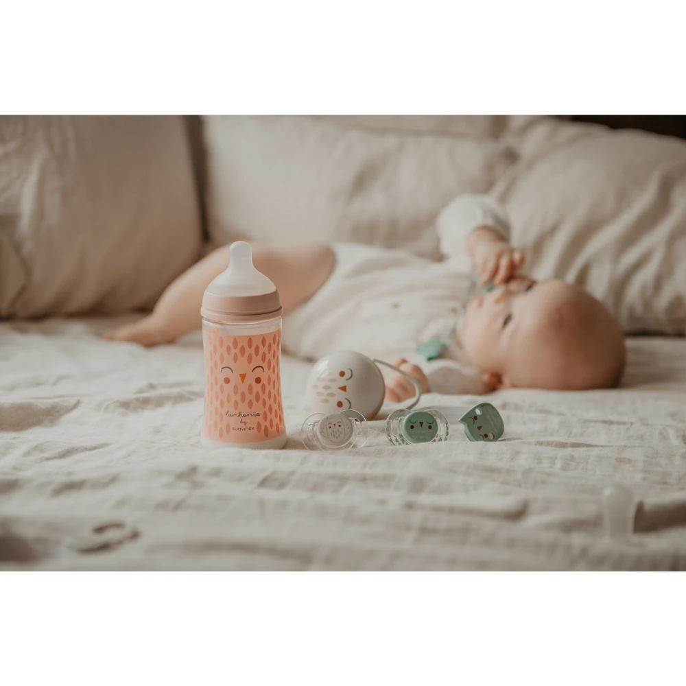 Suavinex Coffret Biberons Welcome Baby Set Bonhomia Gris – Image 4
