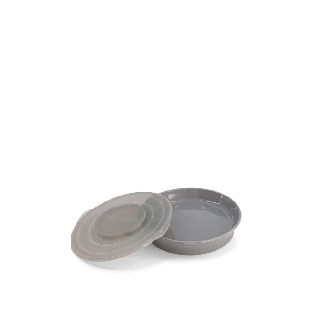 Twistshake Assiette Bébé +6 Mois Gris Pastel