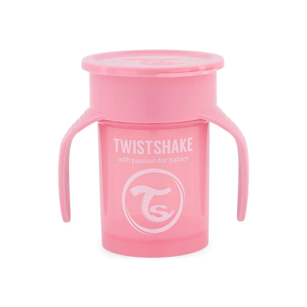 Twistshake Tasse 360 Degrés 230ml Rose Pastel - 6m+ – Image 2