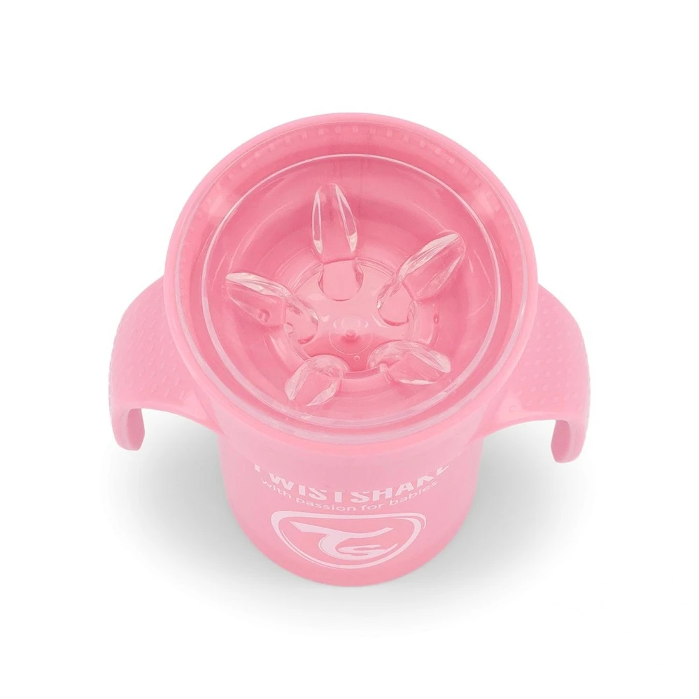 Twistshake Tasse 360 Degrés 230ml Rose Pastel - 6m+ – Image 3