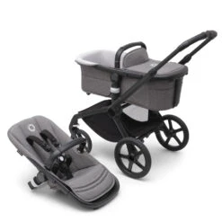 Bugaboo Poussette Duo Fox 5 Base Black Grey Mélange