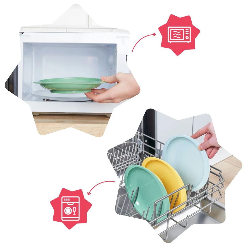 Badabulle Lot De 3 Assiettes Anti-dérapantes – Image 4