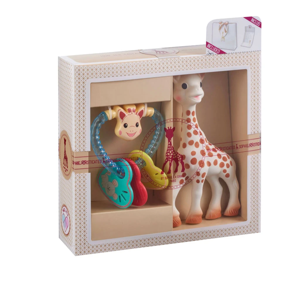 Coffret Naissance Prêt à Offrir Sophie La Girafe Et Hochet Coeur – Image 2