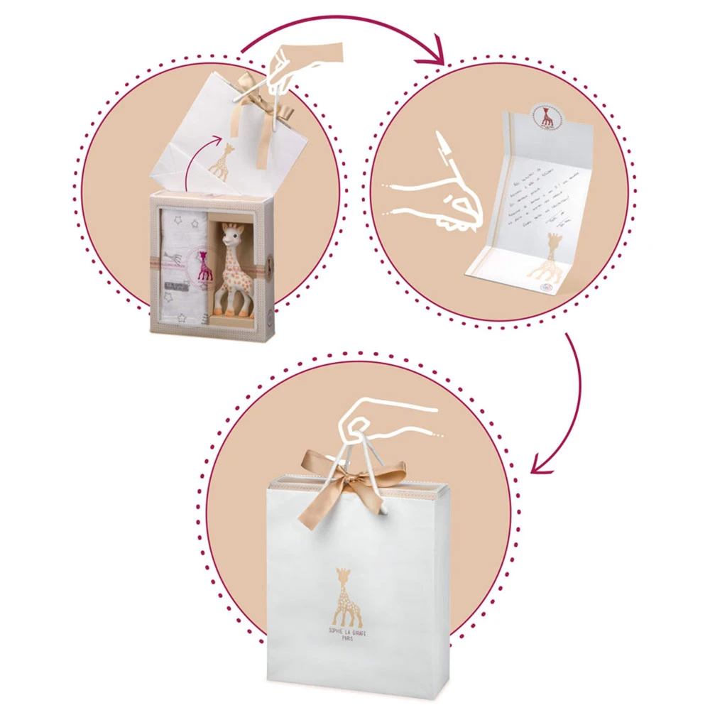 Coffret Naissance Prêt à Offrir Sophie La Girafe Et Hochet Coeur – Image 4